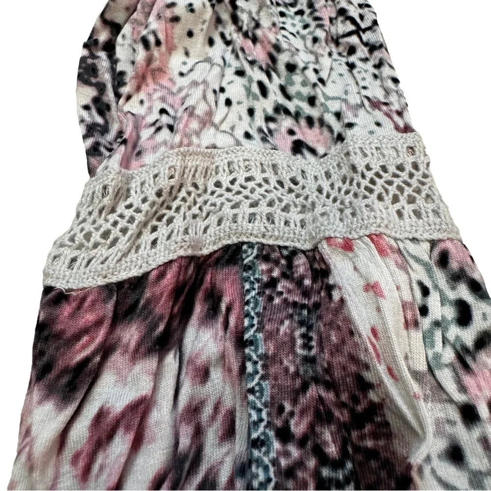 Haute Hippie Tribe Malia Printed Knit Surplice Top Summer Tapestry Size XS NEW - Picture 11 of 16